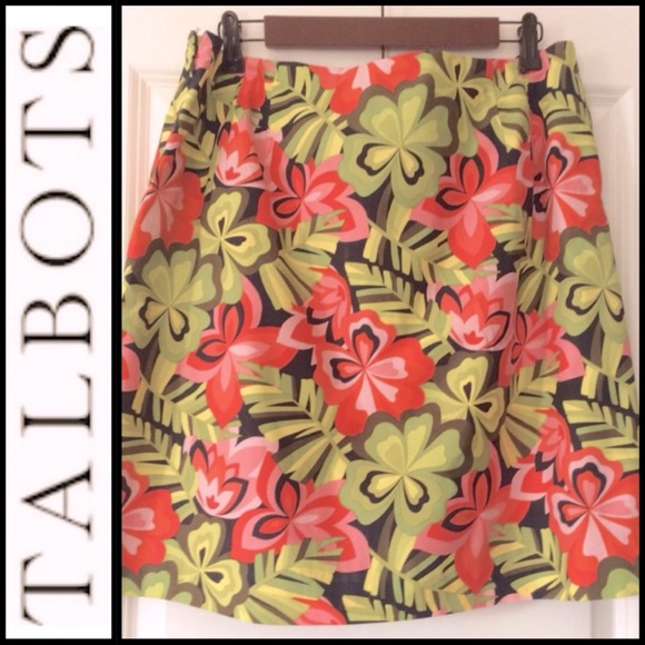 Talbots Floral Print Skirt - Picture 1 of 6
